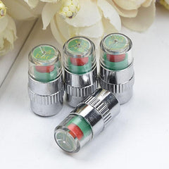 4pcs Car Tire Pressure Indicator Monitoring Valve Cap Sensor