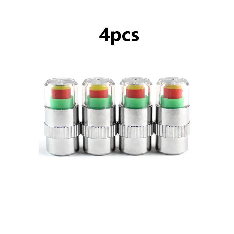4pcs Car Tire Pressure Indicator Monitoring Valve Cap Sensor