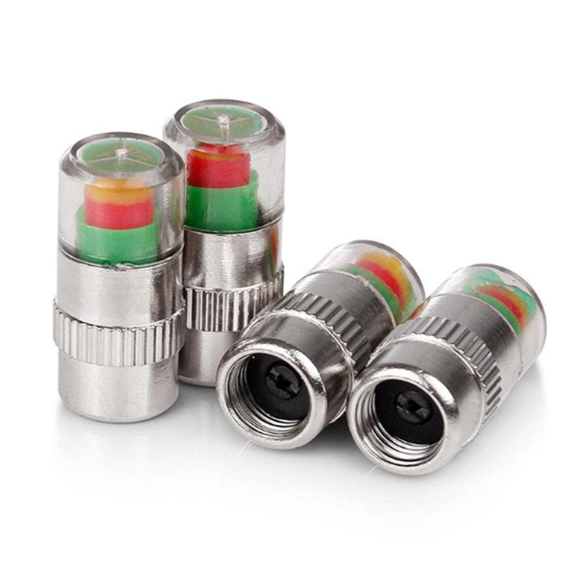 4pcs Car Tire Pressure Indicator Monitoring Valve Cap Sensor