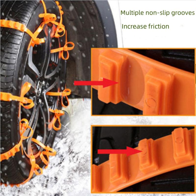 Car Plastic Anti slip Chain Tire Anti slip Ties Snow Mud Emergency Anti slip Cha