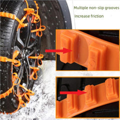 Car Plastic Anti slip Chain Tire Anti slip Ties Snow Mud Emergency Anti slip Cha