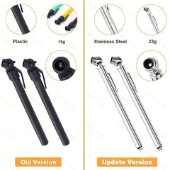 Stainless Steel Tire Pressure Gauge 10-75PSI 1 Pack