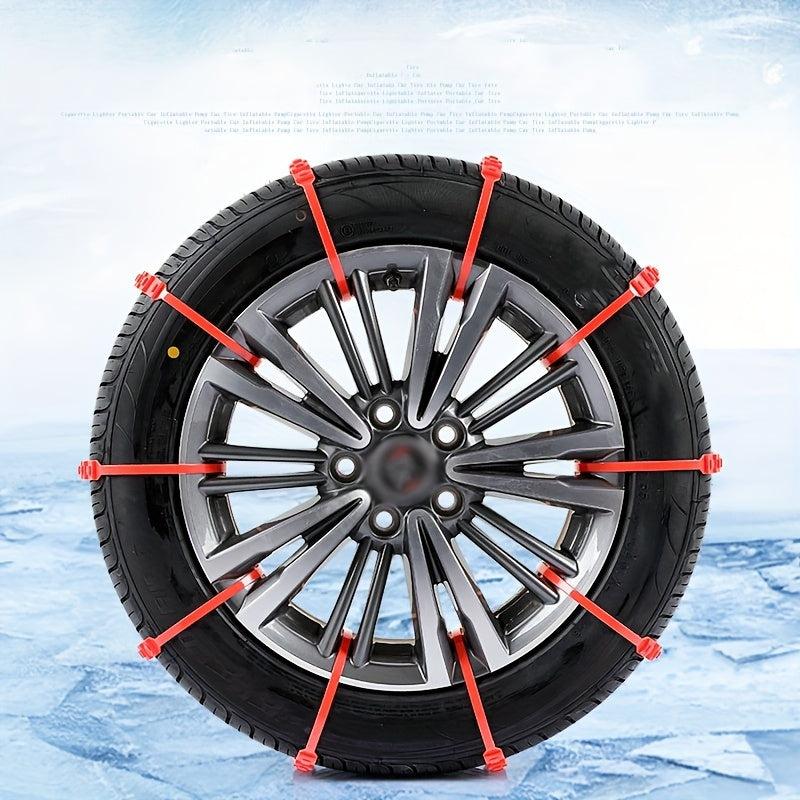 10pcs Anti Skid Snow Chains Car Winter Tire Wheels Chains