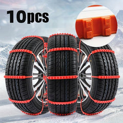 10pcs Anti Skid Snow Chains Car Winter Tire Wheels Chains