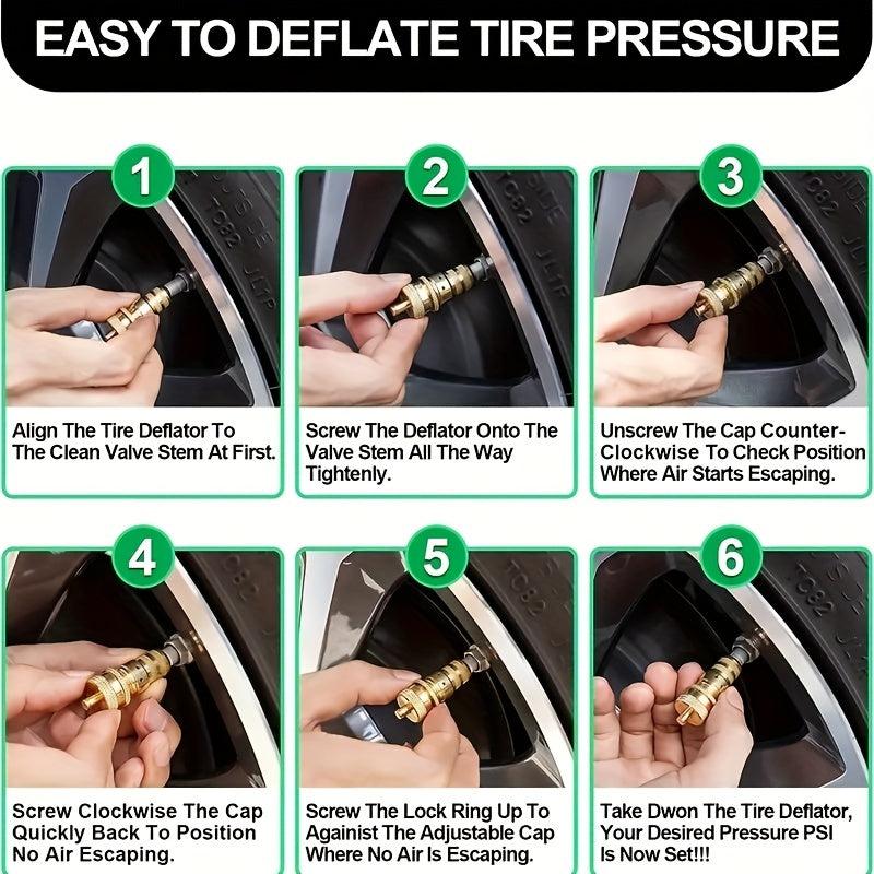 Tire Deflator 6 30 PSI Tire Deflator Air Down Tire Deflators Offroad Accessories