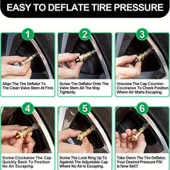 Tire Deflator 6 30 PSI Tire Deflator Air Down Tire Deflators Offroad Accessories