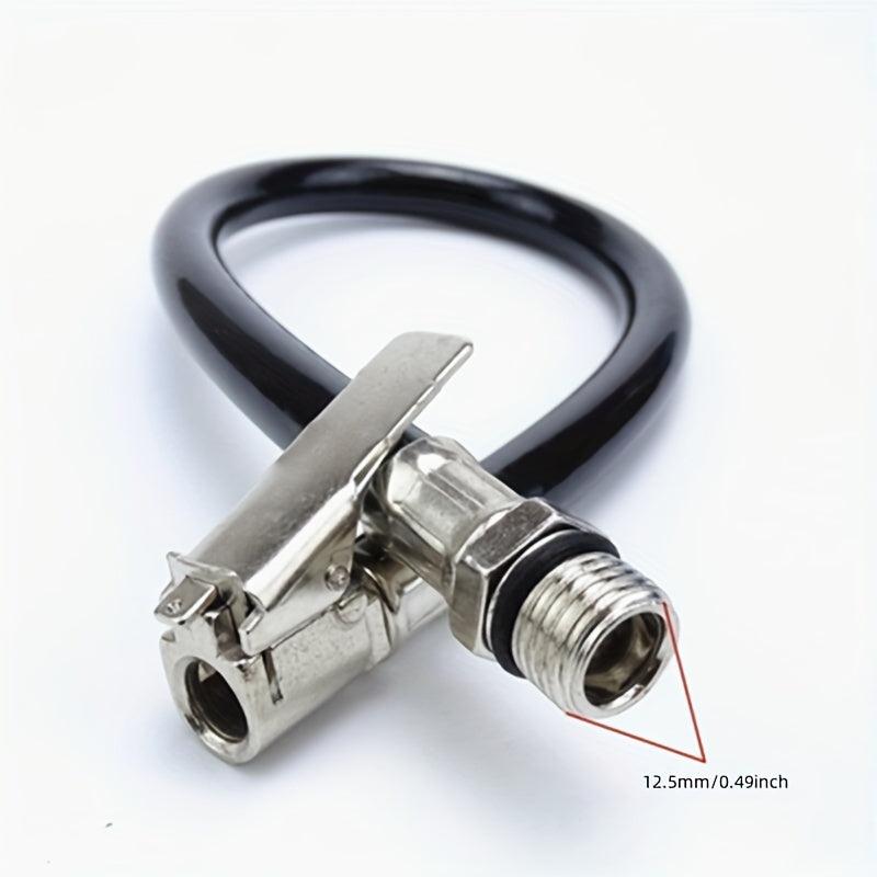 Flexible Car Bicycle Tyre Inflator Hose - Fast Inflatable Rods Clip
