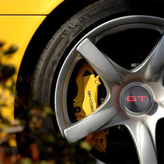 4pcs GT Emblem Wheel Center Hub Caps Stickers