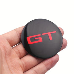 4pcs GT Emblem Wheel Center Hub Caps Stickers