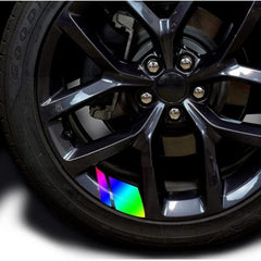 4pcs Reflective Wheel Rim Decals 45-53 Size Car Accessories