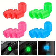 Personality Mix And Match Mini Fluorescent Tire Valve Covers