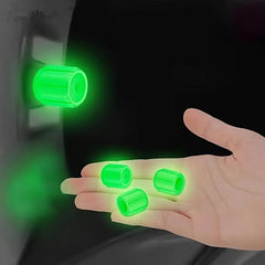 Personality Mix And Match Mini Fluorescent Tire Valve Covers