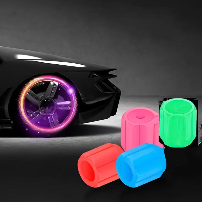 Personality Mix And Match Mini Fluorescent Tire Valve Covers