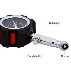 Accurate Tire Pressure Gauge 0-100 PSI for Safety