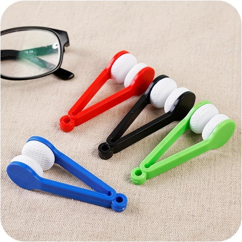 5pcs Glasses Cleaning Rub Eyeglass Sunglasses Microfiber Cleaner Brushes