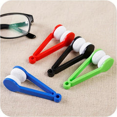5pcs Glasses Cleaning Rub Eyeglass Sunglasses Microfiber Cleaner Brushes