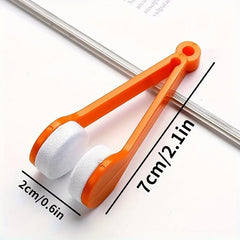 5pcs Glasses Cleaning Rub Eyeglass Sunglasses Microfiber Cleaner Brushes