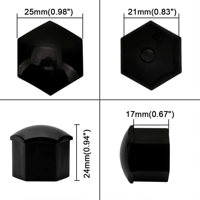 20pcs Car Wheel Nut Caps Protection Anti Rust Auto Hub Car Tire Screw Caps