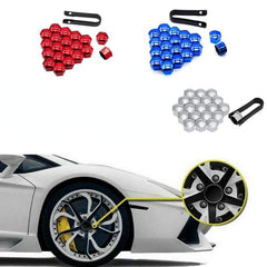 20Pcs Car Wheel Nut Caps 19 21mm Auto Hub Screw Cover Bolt Rims Exterior