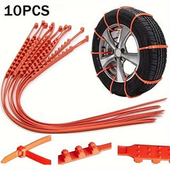 Universal Emergency Snow Tire Chains for Security Winter Driving Car Truck SUV
