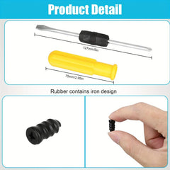 60PCS Car Tire Repair Nails Rubber Screws and Screwdriver Set
