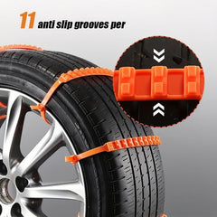 12pcs Car Snow Chains Non Slip Cable Tie Anti skid Nylon Tire Chains