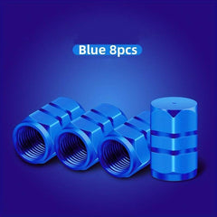 8pcs Aluminum Alloy Tire Valve Caps for Cars Motorcycles Trucks