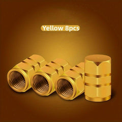 8pcs Aluminum Alloy Tire Valve Caps for Cars Motorcycles Trucks