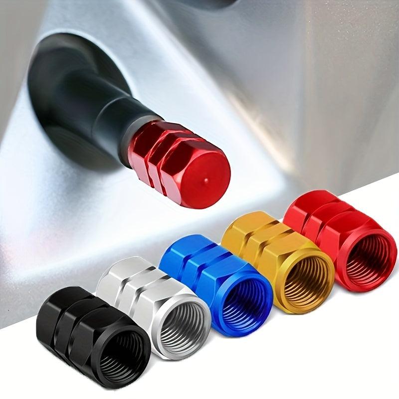 8pcs Aluminum Alloy Tire Valve Caps for Cars Motorcycles Trucks