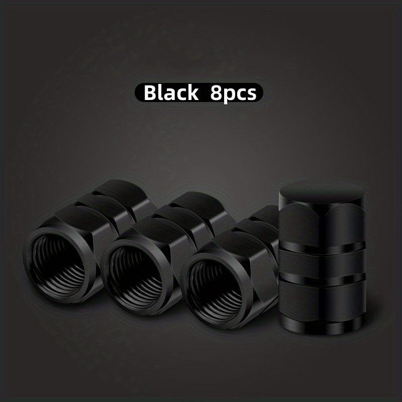 8pcs Aluminum Alloy Tire Valve Caps for Cars Motorcycles Trucks
