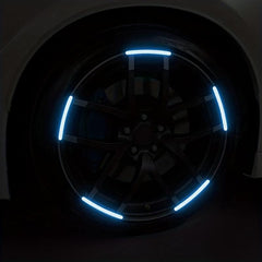 20pcs Colorful Luminous Light Wheel Reflective Stickers