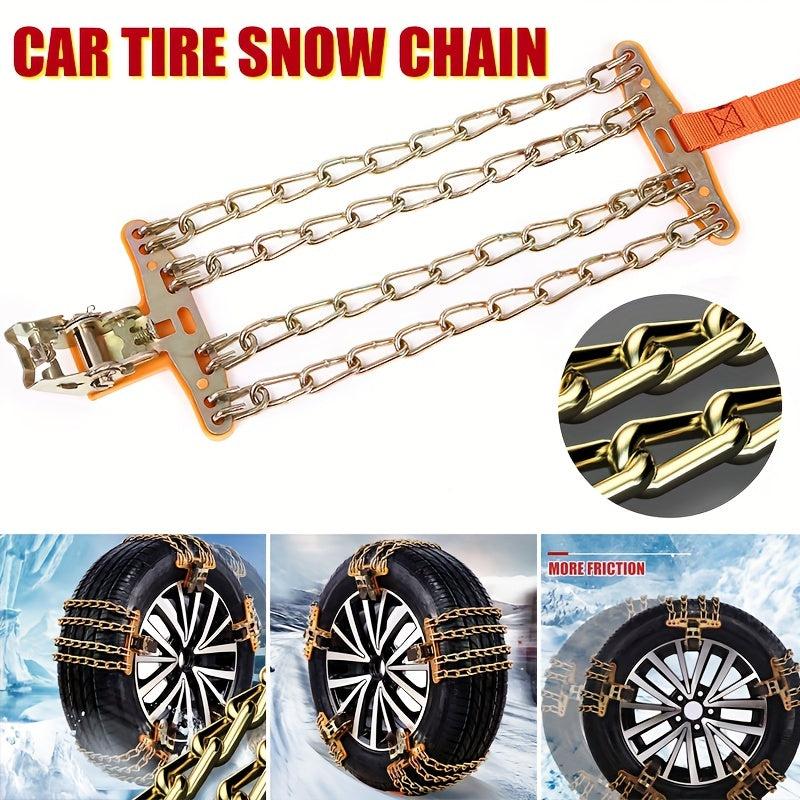 Snow Chain Car Tire Belt Anti Slip Steel Material Wheel Tire Chain