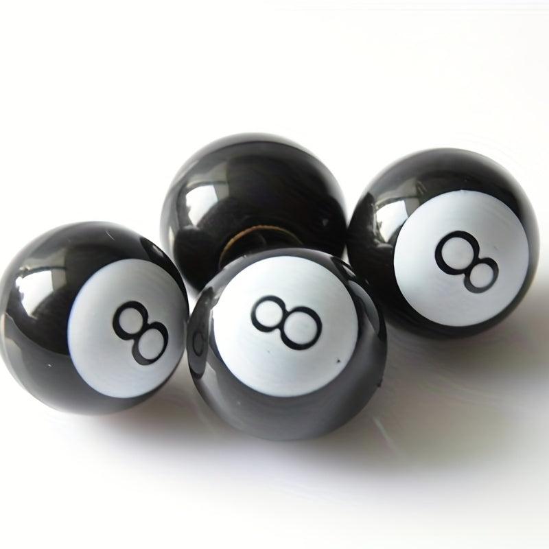 4pcs 8 Valve Caps for Car Motorcycle Bicycle Dust Tire Valves