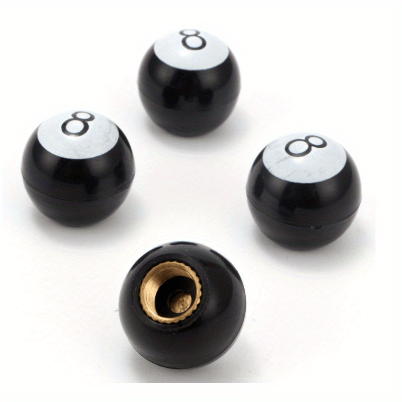 4pcs 8 Valve Caps for Car Motorcycle Bicycle Dust Tire Valves
