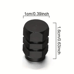 4 Pcs Aluminum Alloy Car Tire Valve Caps