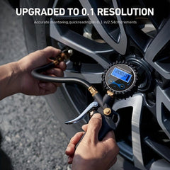 Digital Tire Pressure Gauge with Inflator 250 PSI Air Chuck