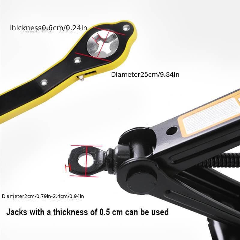 Labor Saving Jack Ratchet Wrench for Easy Tire & Wheel Changes