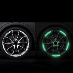 20pcs Reflective Strips Rim Tape for Car Motorcycle Wheels