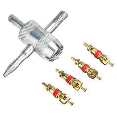 Car Tire Valve Core Removal Tools Kit Valve Core Wrench Screw Driver Valve Core