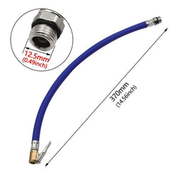 Bike Tire Filler Piston Extension Rubber Nozzle Pressure Tracker