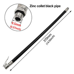 Bike Tire Filler Piston Extension Rubber Nozzle Pressure Tracker