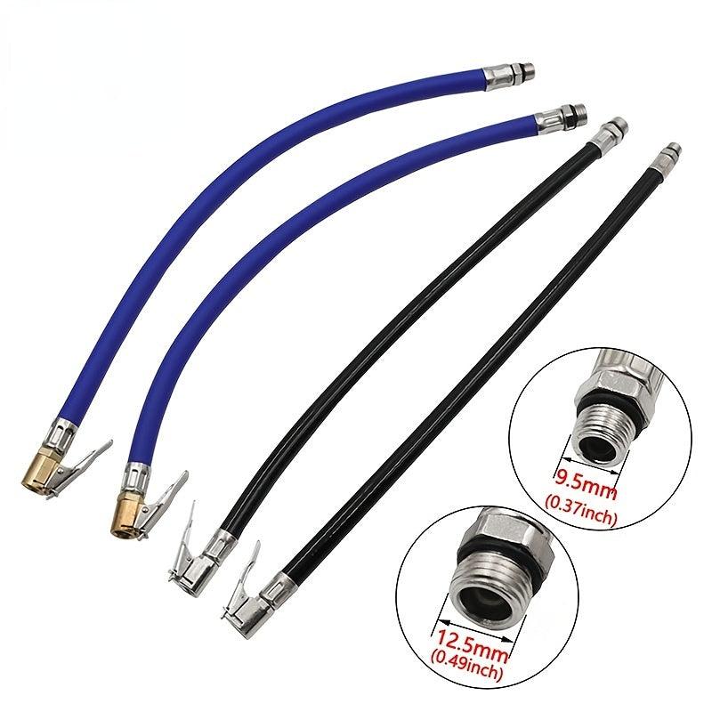 Bike Tire Filler Piston Extension Rubber Nozzle Pressure Tracker