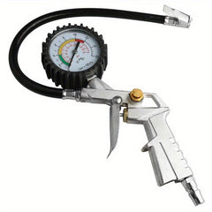 Econ. Model Tyre Pressure Gauge Tire Inflating Gun w/ Gauge Rubber Hose