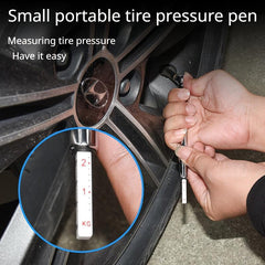 Stainless Steel Tire Pressure Gauge with Zinc Alloy Chuck