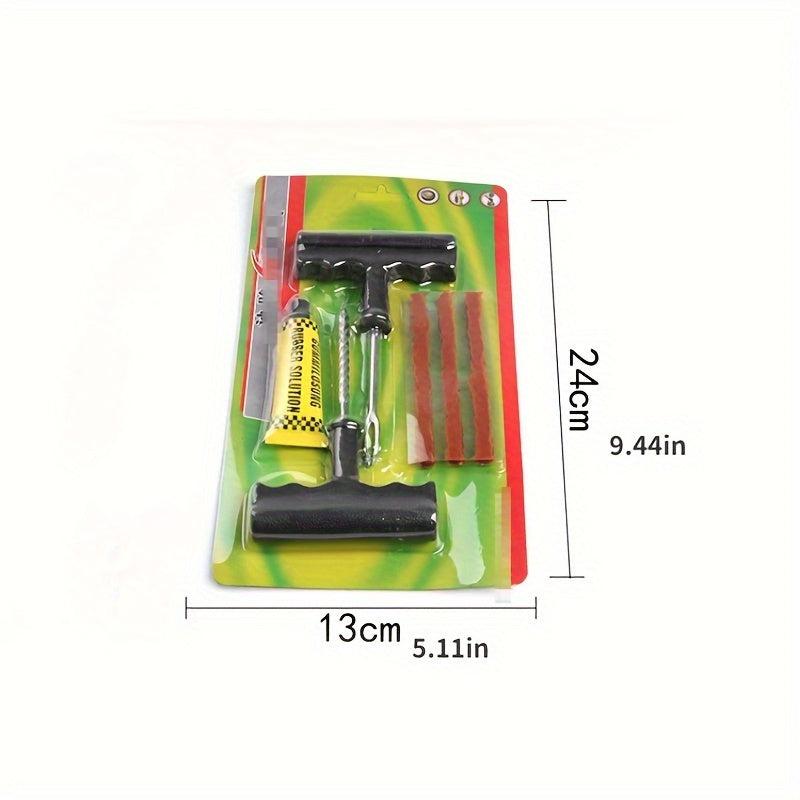 Tubeless Tyre Puncture Repair Kit Set - Tire Repair Tool Kit