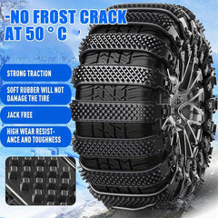 8pcs Auto Winter Tire Chains for Car Truck SUV Skid Resistant Snow Chains