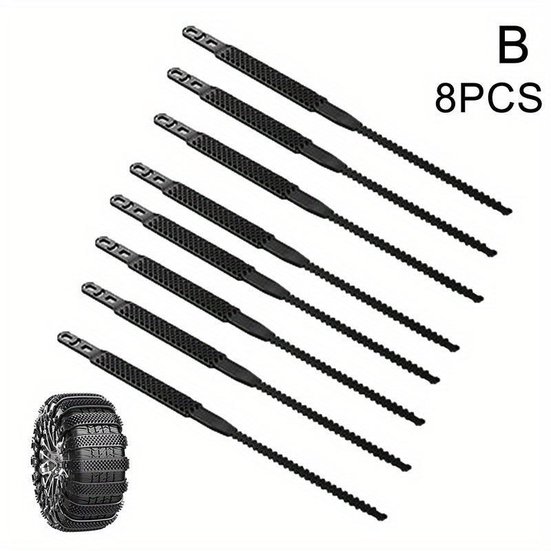 8pcs Auto Winter Tire Chains for Car Truck SUV Skid Resistant Snow Chains