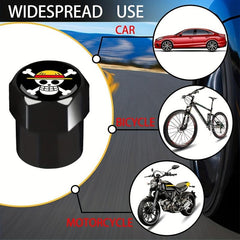 4pcs Anime Themed Air Valve Caps for Car or Bicycle Tires
