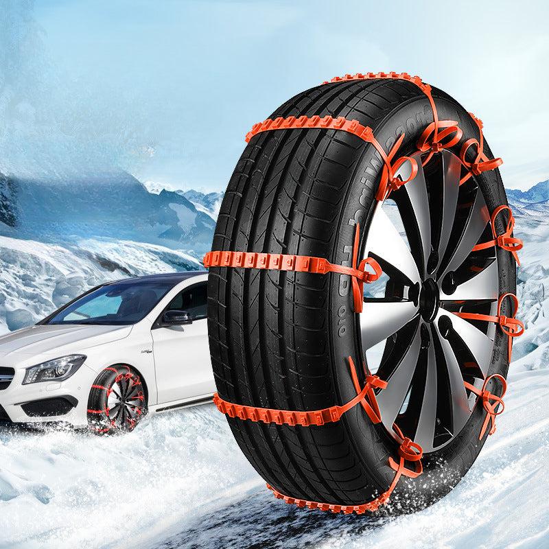 10pcs Emergency Anti Slip Chains For Vehicles Snow Tires Universal Wheel