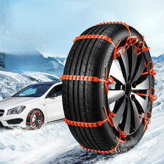 10pcs Emergency Anti Slip Chains For Vehicles Snow Tires Universal Wheel